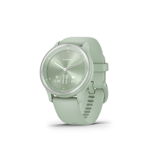 Garmin Vivomove Sport Cool Mint with Silver Accents