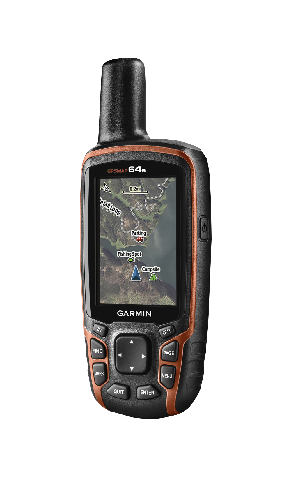 Garmin GPSMAP 64s, GPS portable d'extérieur/de sentier avec cartes TOPO (remis à neuf certifié Garmin)