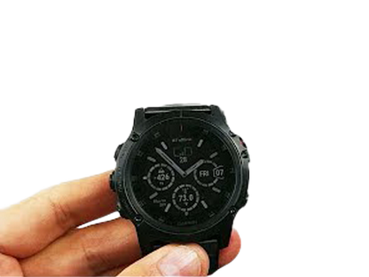 Reloj inteligente con GPS Garmin Fenix ​​5X Plus Zafiro con correa negra (reacondicionado certificado por Garmin)