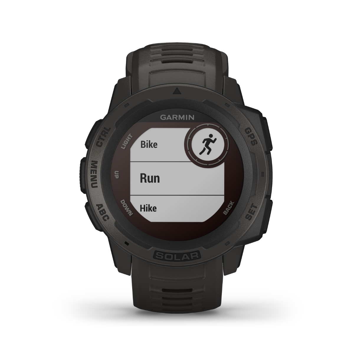 Reloj inteligente resistente con GPS Garmin Instinct Solar, Graphite (reacondicionado certificado por Garmin)