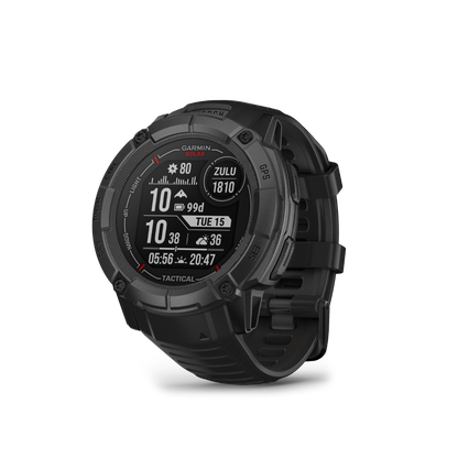 Garmin Instinct 2X Solar Tactical Edition, Black, Rugged GPS Smartwatch with Multi-Band GNSS, Built-in Flashlight, 24/7 Health Monitoring, and Unlimited Solar Battery Life (010-02805-13)