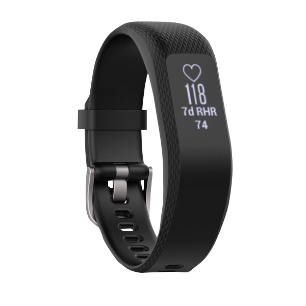 Reloj inteligente Garmin Vivosmart 3, color negro, talla S/M, con GPS (reacondicionado certificado por Garmin)