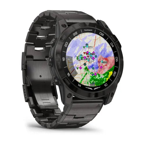 Garmin D2 Mach 1 Pro, reloj inteligente Aviator de 51 mm con pulsera de titanio ventilada (010-02804-80)