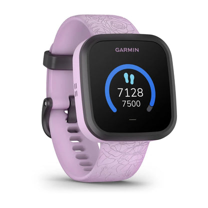 Reloj Garmin Bounce con diseño floral en color lila (010-02448-01)