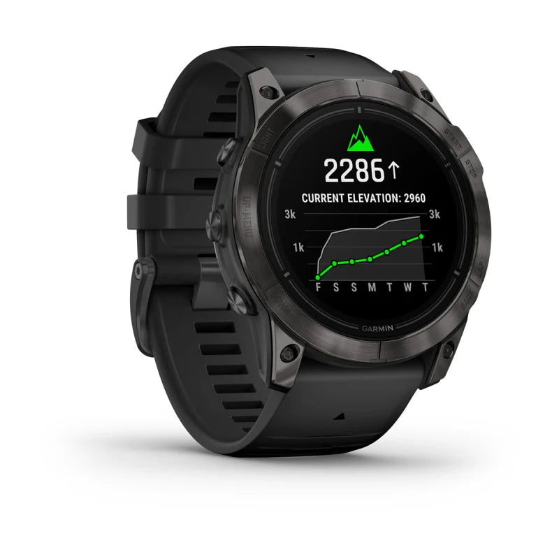 Garmin Epix Pro (Gen 2), 51 mm Sapphire Edition Carbon Gray DLC Titanium avec bracelet noir (010-02804-00)