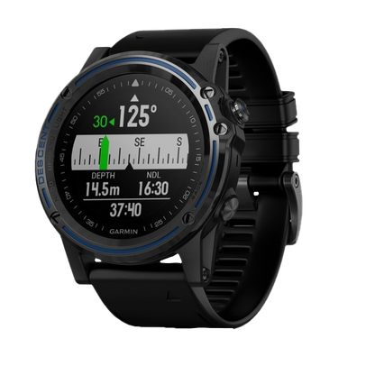 Garmin Descent MK1, zafiro gris con correa negra, reloj inteligente marino para buceadores (010-01760-02)