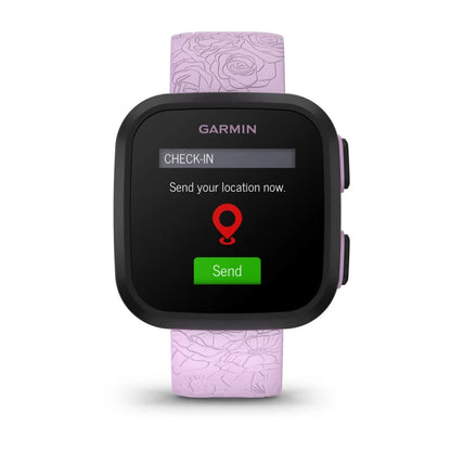 Reloj Garmin Bounce con diseño floral en color lila (010-02448-01)