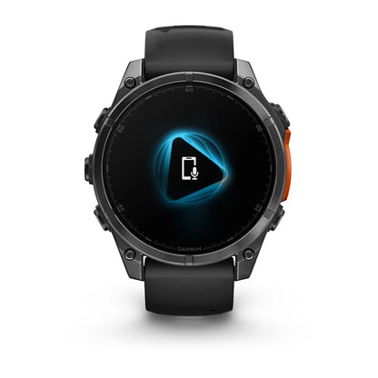 Garmin Fenix ​​8, 47 mm AMOLED, gris pizarra con correa de silicona negra (010-02904-00)