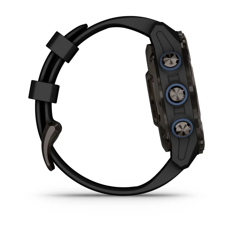 Garmin Descent Mk3i, 43 mm, titanio DLC gris carbono con correa de silicona negra (010-02753-10)