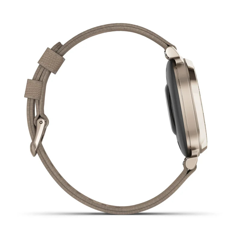 Garmin Lily 2 Classic Crème Or avec Bracelet en Nylon Café (010-02839-14)