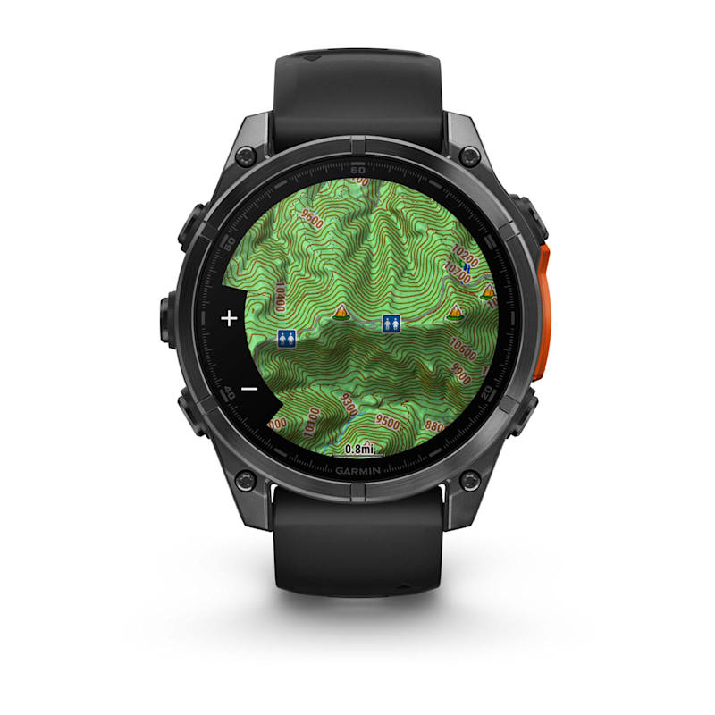 Garmin Fenix ​​8, 47 mm AMOLED, gris pizarra con correa de silicona negra (010-02904-00)