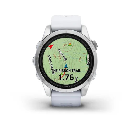 Garmin Epix Pro (Gen 2), 42 mm Édition Standard Argent avec bracelet Whitestone (010-02802-00)