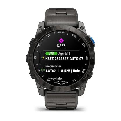 Garmin D2 Mach 1 Pro, reloj inteligente Aviator de 51 mm con pulsera de titanio ventilada (010-02804-80)