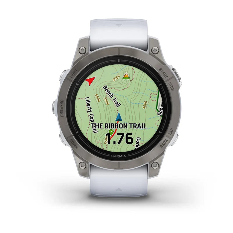 Garmin Epix Pro (Gen 2), 47 mm Sapphire Edition Titanium with Whitestone Band (010-02803-20)