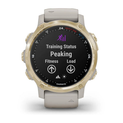 Garmin Descent Mk2S Light Gold with Light Sand Silicone Band (Garmin Certified Refurbished)