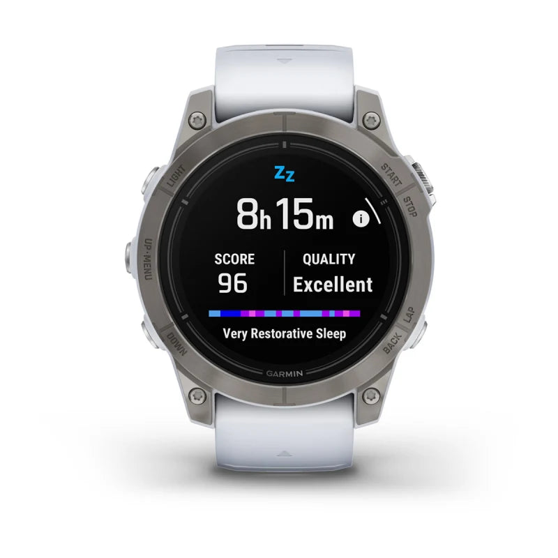 Garmin Epix Pro (Gen 2), 47 mm Sapphire Edition Titanium with Whitestone Band (010-02803-20)