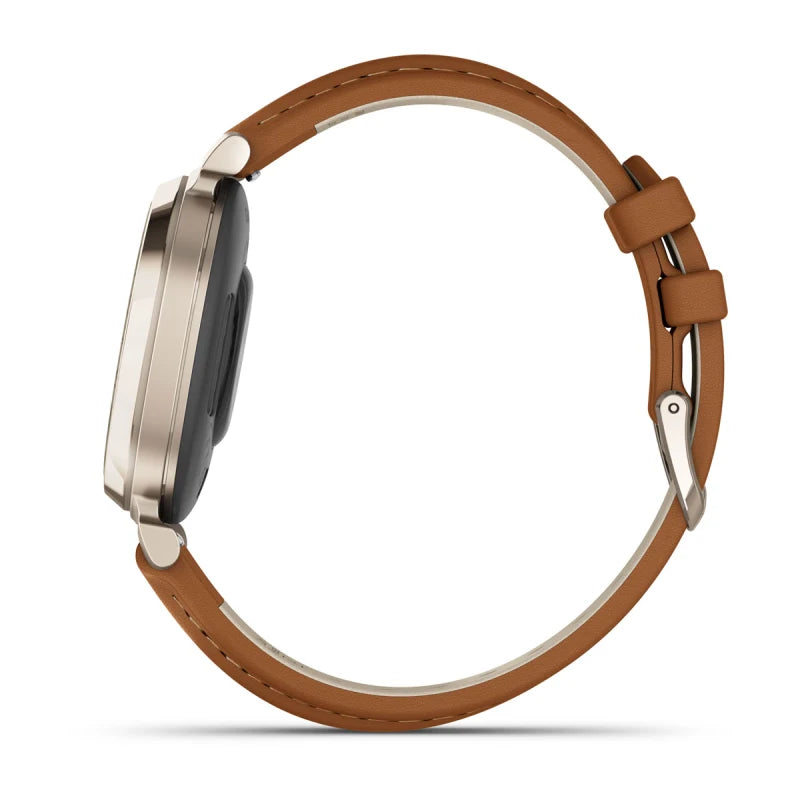 Garmin Lily 2 Classic Cream Gold with Tan Leather Band (010-02839-02)