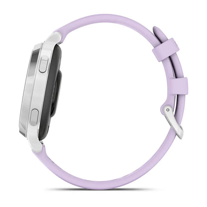 Garmin Lily 2 Active Silver con correa de silicona en color morado jazmín (010-02891-01)