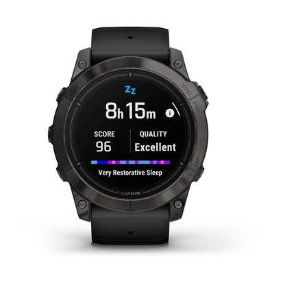 Garmin Epix Pro (Gen 2), 51 mm Sapphire Edition Carbon Gray DLC Titanium avec bracelet noir (010-02804-00)