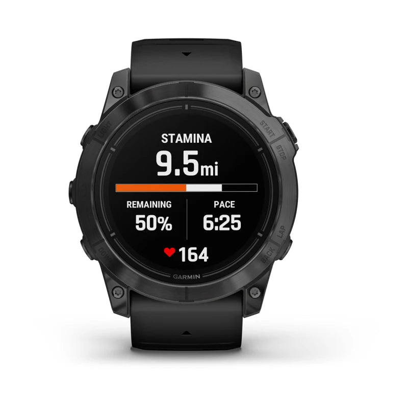 Garmin Epix Pro (Gen 2), edición estándar de 51 mm, gris pizarra con correa negra (010-02804-20)