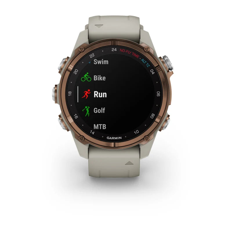 Garmin Descent Mk3i, 43 mm Bronze PVD Titanium with French Gray Silicone Band (010-02753-13)