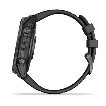 Garmin Epix Pro (Gen 2), edición estándar de 51 mm, gris pizarra con correa negra (010-02804-20)