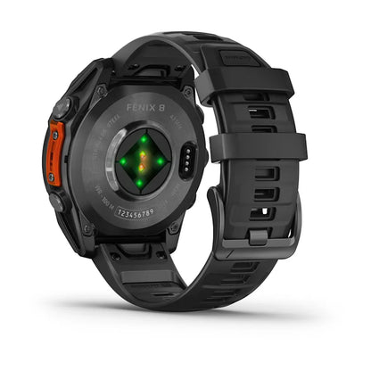 Garmin Fenix ​​8, 47 mm AMOLED, gris pizarra con correa de silicona negra (010-02904-00)