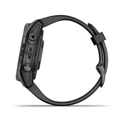 Garmin Epix Pro (Gen 2), 42 mm Sapphire Edition Carbon Gray DLC Titanium avec bracelet noir (010-02802-14)