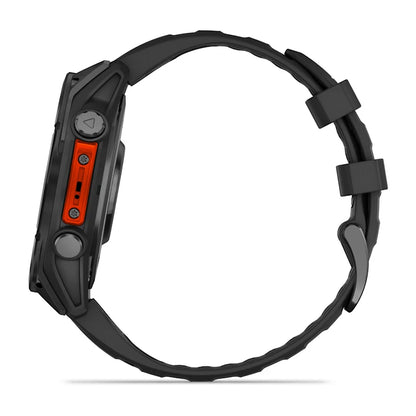 Garmin Fenix ​​8, 47 mm AMOLED, gris pizarra con correa de silicona negra (010-02904-00)