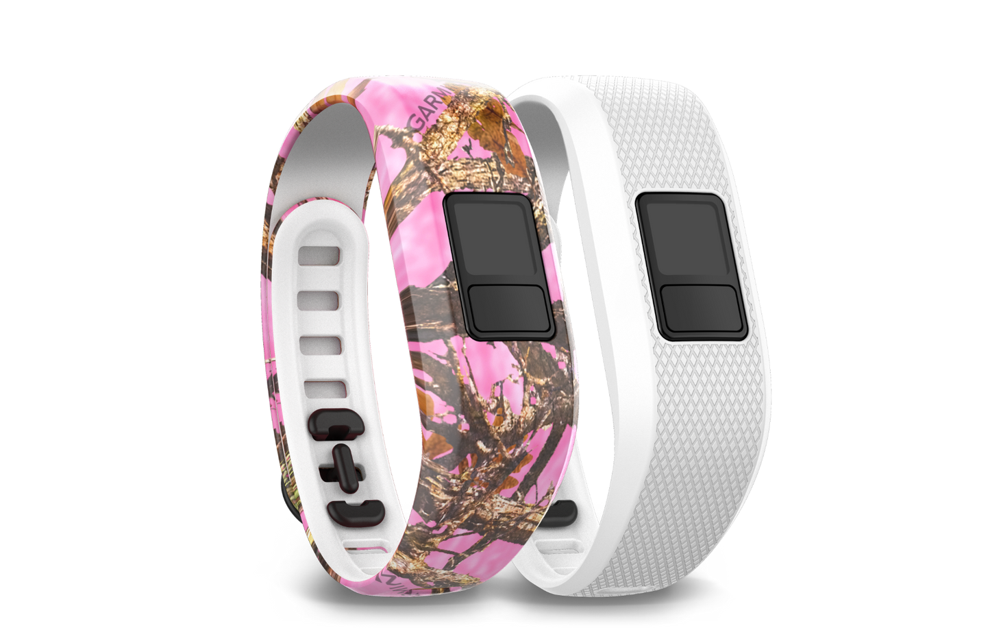 Garmin Pink Camo and White Bands