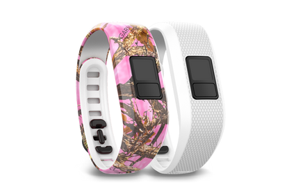 Garmin Pink Camo and White Bands