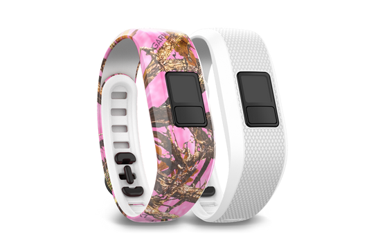 Garmin Pink Camo and White Bands