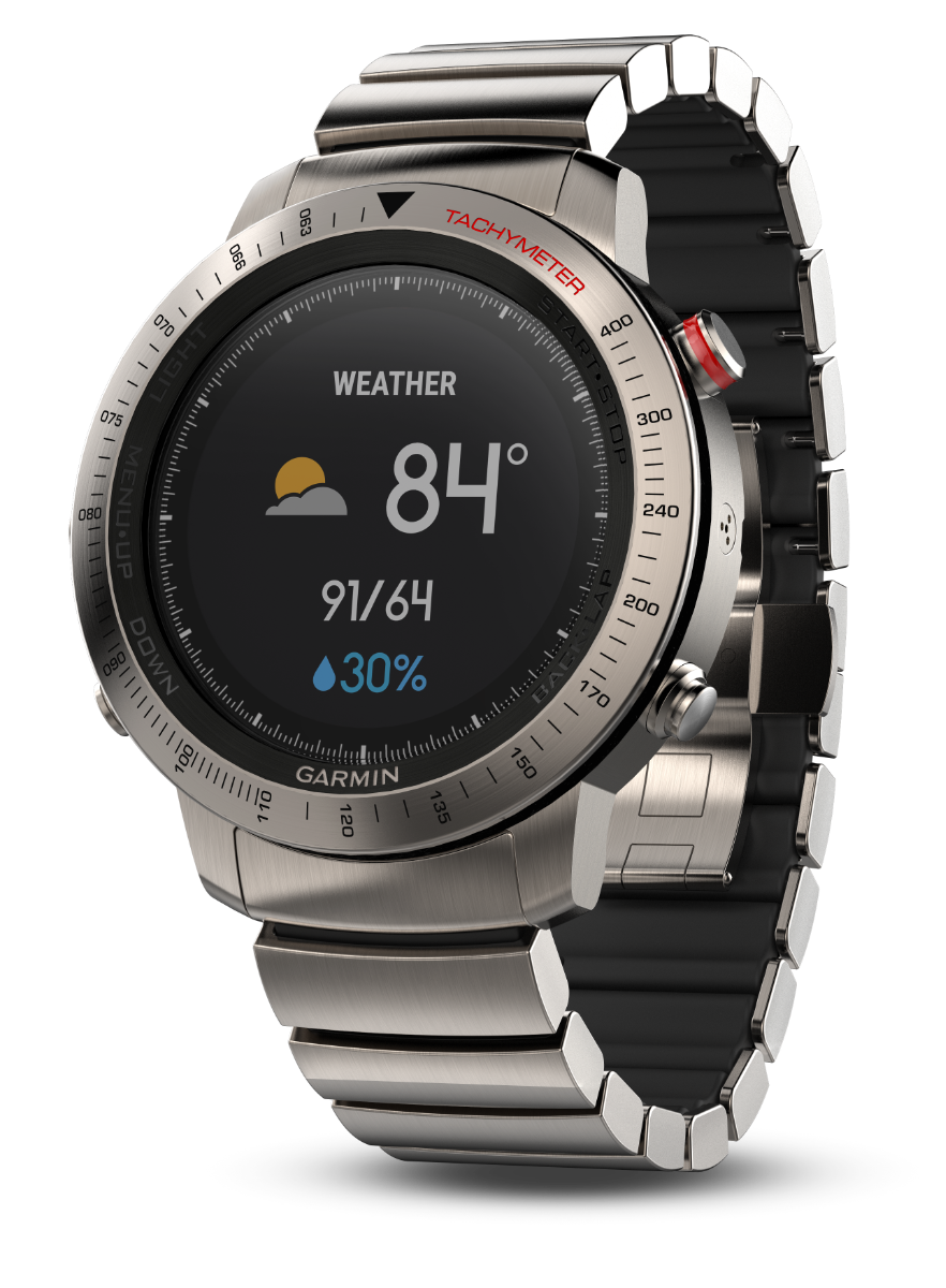 Garmin Fenix Chronos w/ Titanium Hybrid Band (010-01957-01)