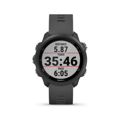 Garmin Forerunner 245, Slate, Premium Fitness GPS Smartwatch for Runners (010-02120-00)