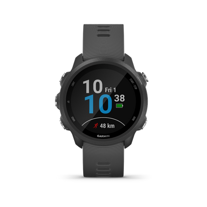 Garmin Forerunner 245, Slate, Premium Fitness GPS Smartwatch for Runners (010-02120-00)