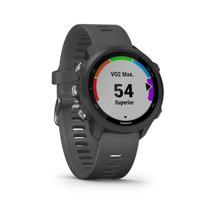 Garmin Forerunner 245, Slate, Premium Fitness GPS Smartwatch for Runners (010-02120-00)