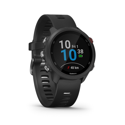 Garmin Forerunner 245 Music, Noir, Montre connectée GPS de fitness haut de gamme pour coureurs (010-02120-20)