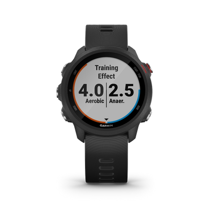 Garmin Forerunner 245 Music, Noir, Montre connectée GPS de fitness haut de gamme pour coureurs (010-02120-20)