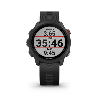 Garmin Forerunner 245 Music, Noir, Montre connectée GPS de fitness haut de gamme pour coureurs (010-02120-20)