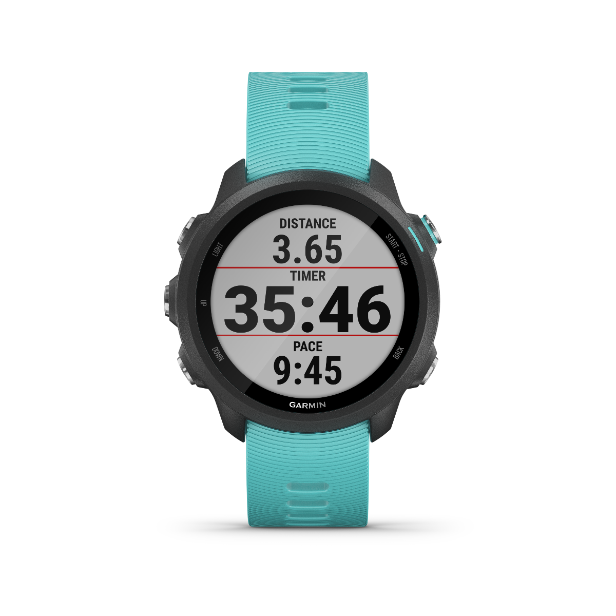 Garmin Forerunner 245 Music, Aqua, Premium Fitness GPS Smartwatch for Runners (010-02120-22)