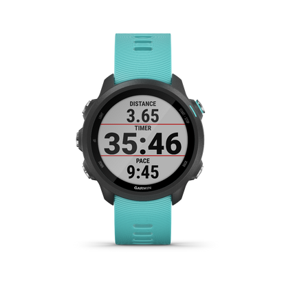 Garmin Forerunner 245 Music, Aqua, Premium Fitness GPS Smartwatch for Runners (010-02120-22)