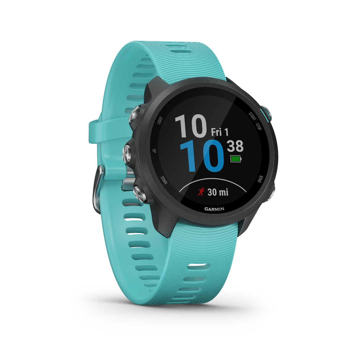 Garmin Forerunner 245 Music, Aqua, Premium Fitness GPS Smartwatch for Runners (010-02120-22)