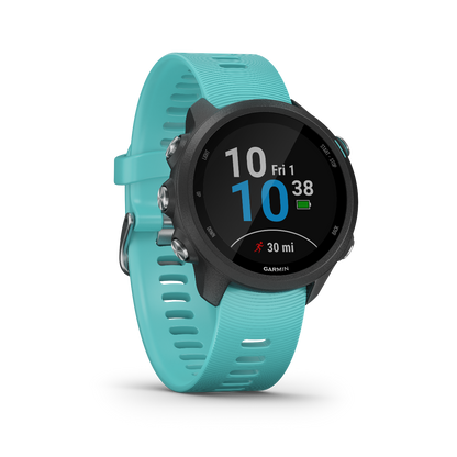 Garmin Forerunner 245 Music, Aqua, Premium Fitness GPS Smartwatch for Runners (010-02120-22)