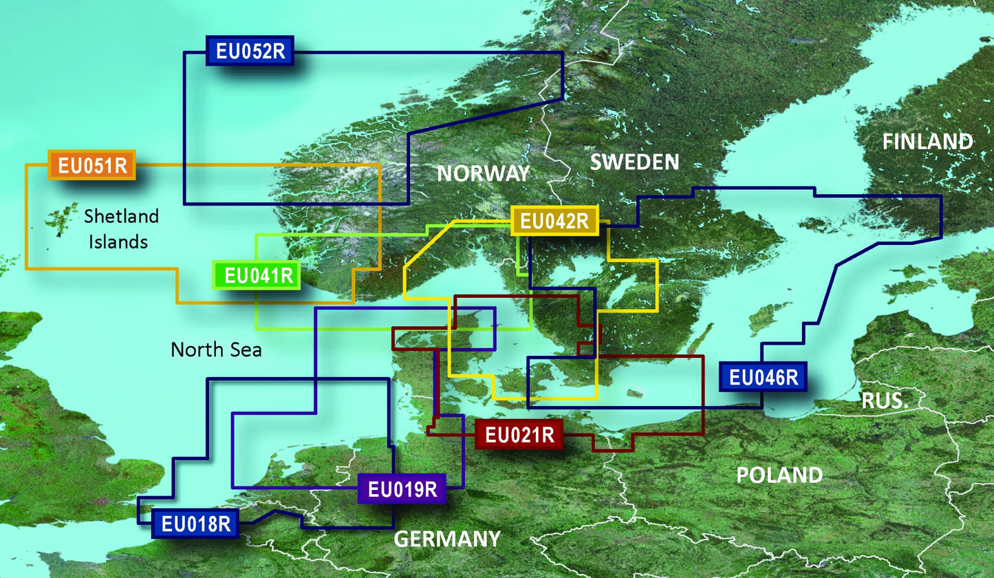 Garmin Arhus to Kiel and Koszalin Charts BlueChart g3 Vision | VEU459S | microSD/SD