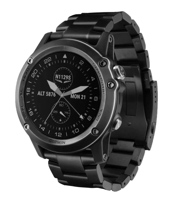 Garmin D2 Bravo Titanium, Noir, Montre GPS d'aviation intelligente pour pilotes (reconditionnée certifiée Garmin)