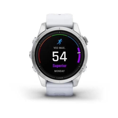 Garmin Epix Pro (Gen 2), 42 mm Édition Standard Argent avec bracelet Whitestone (010-02802-00)