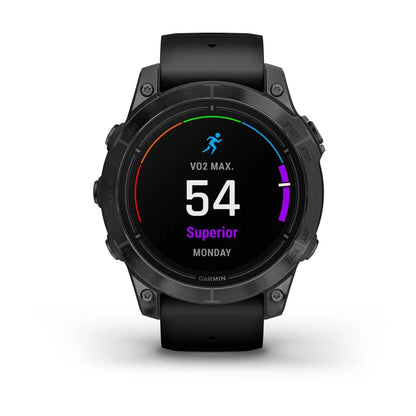 Garmin Epix Pro (Gen 2), 47 mm Édition Standard Gris Ardoise avec Bracelet Noir (010-02803-00)