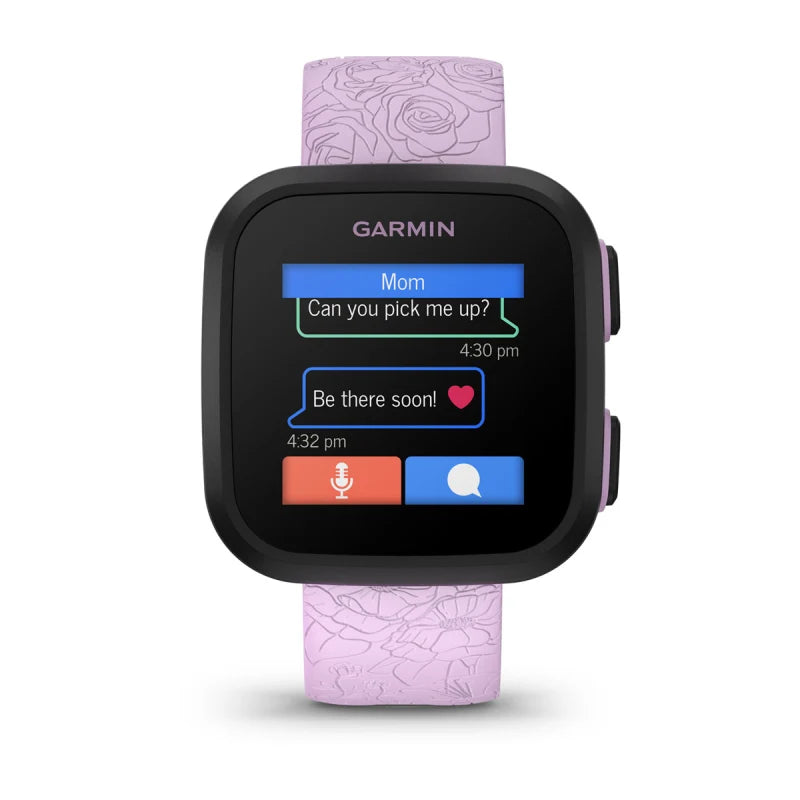 Reloj Garmin Bounce con diseño floral en color lila (010-02448-01)