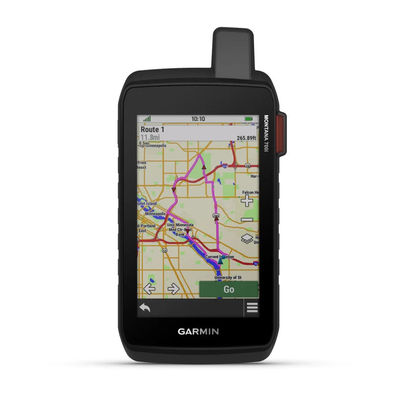 Navegador GPS resistente con pantalla táctil Garmin Montana 700i y tecnología inReach (reacondicionado certificado por Garmin) 