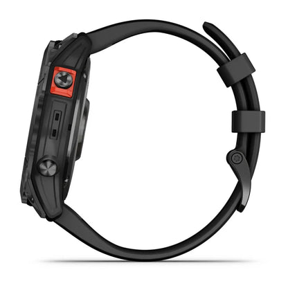 Garmin Fēnix 7X, Solar Edition Gris pizarra con correa negra (Reacondicionado certificado por Garmin) 